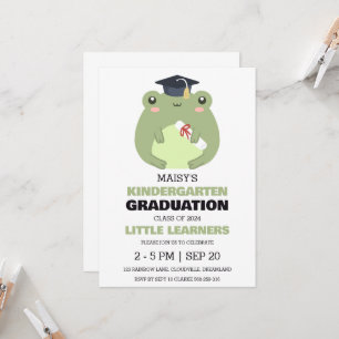 Simple invitación a graduarse en jardines de infan