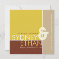 Simple invitación a la boda moderna Minimalista mo