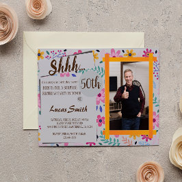 simple invitación a la fiesta de cumpleaños de sor