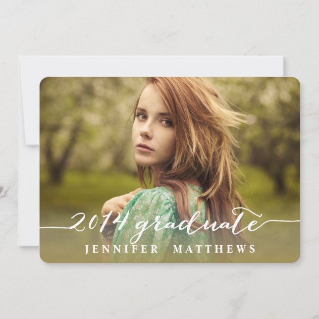  Simple| Invitación a la fiesta de graduación (Anverso)