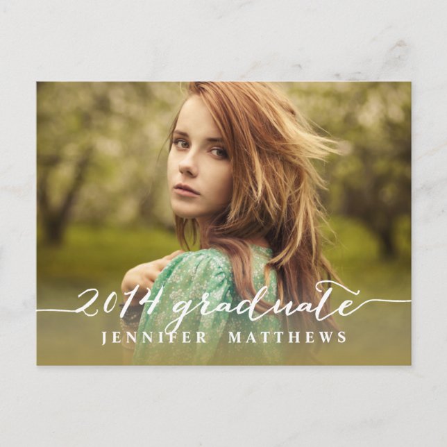 Simple | Invitación a la fiesta de graduación (Anverso)