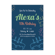 Simple invitación a los 10 años de Neon | Personal