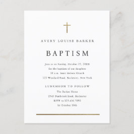 Simple invitación al bautismo religioso mínimo