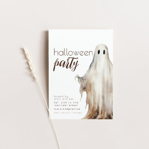 Simple invitación de fiesta de Halloween con fanta