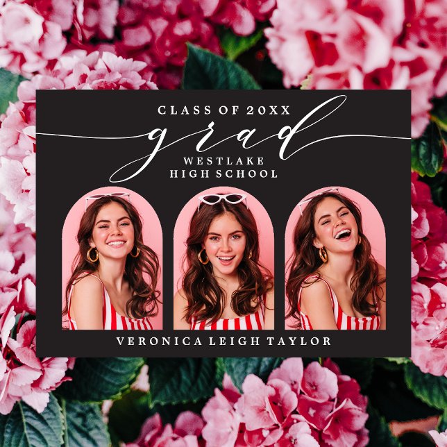 SIMPLE INVITACIÓN DE GRADO DE LA CALIGRAFÍA DE ARC (Subido por el creador)