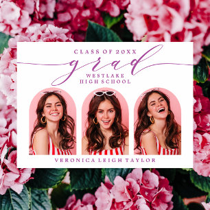 SIMPLE INVITACIÓN DE GRADO DE LA CALIGRAFÍA DE ARC