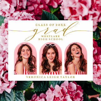 SIMPLE INVITACIÓN DE GRADO DE LA CALIGRAFÍA DE ARC