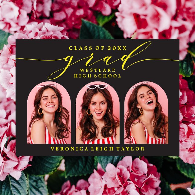 SIMPLE INVITACIÓN DE GRADO DE LA CALIGRAFÍA DE ARC (Subido por el creador)