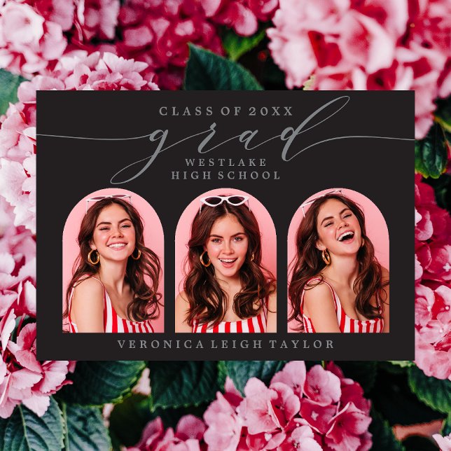 SIMPLE INVITACIÓN DE GRADO DE LA CALIGRAFÍA DE ARC (Subido por el creador)