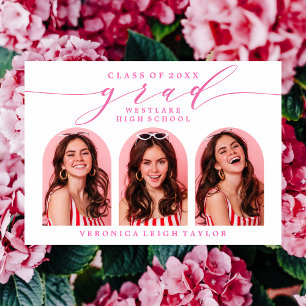 SIMPLE INVITACIÓN DE GRADO DE LA CALIGRAFÍA DE ARC