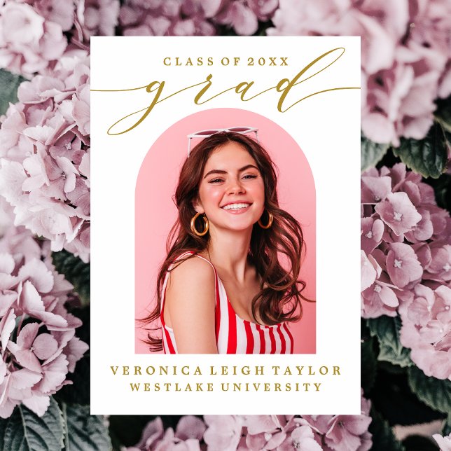 SIMPLE INVITACIÓN DE GRADO DE LA CALIGRAFÍA DE ARC (Subido por el creador)