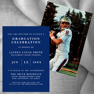SIMPLE INVITACIÓN DE GRADUACIÓN DE FOTOGRAFÍAS FOR