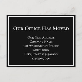 Simple Invitación de movimiento de negocios blanco