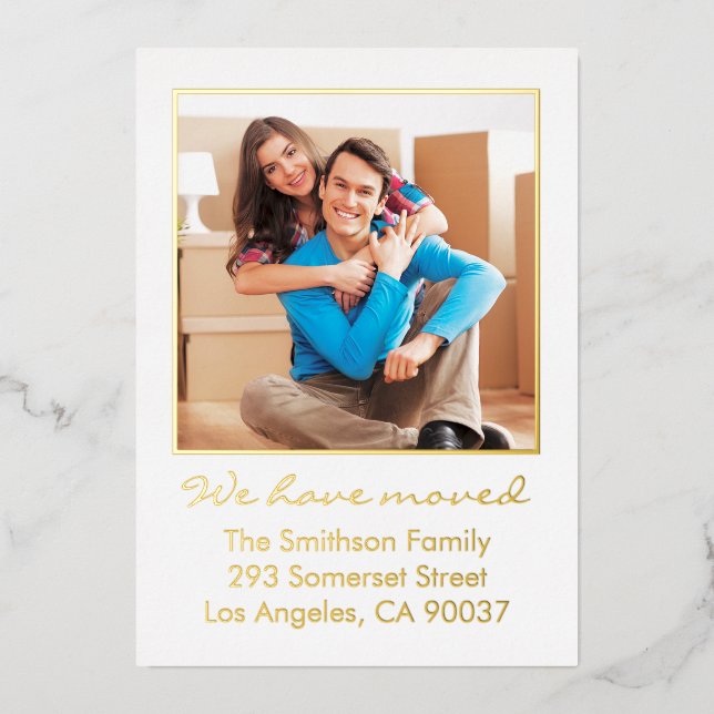 Simple Invitación de movimiento personalizada míni (Anverso)