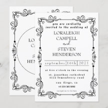Simple invitación para matrimonio