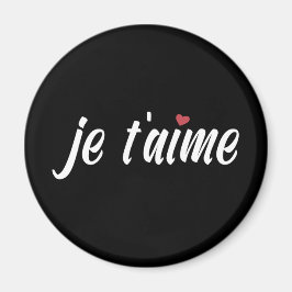 Simple Je T'aime Te Amo Valentine | Imán