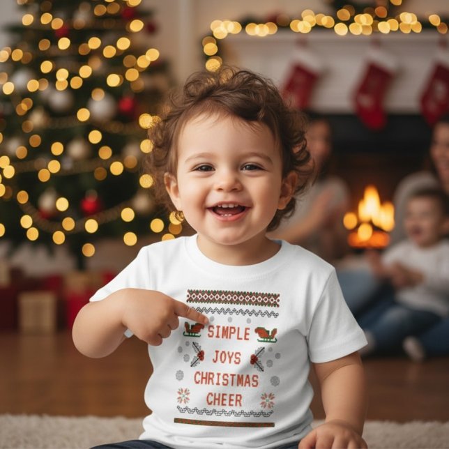 Simple Joys Ugly Sweater Christmas Kids Toddlers  (Subido por el creador)