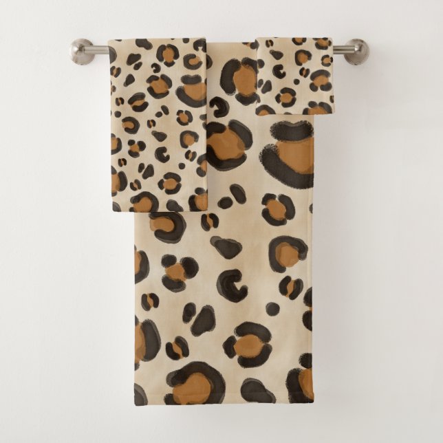 Simple Leopardo Animal Print Brown Tan (In situ)