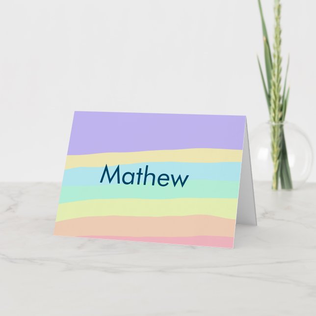 simple letra inicial monograma añada su nombre (Anverso)