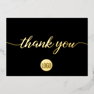 Simple logotipo negro personalizado Tarjeta de agr