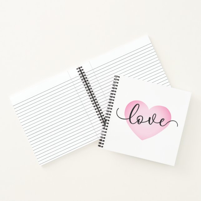 Simple Love Calligraphy Valentine | Cuaderno (Interior)