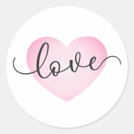 Simple Love Calligraphy Valentine | PEGATINA