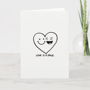 Simple Love Es una tarjeta de sonrisa