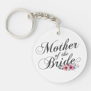 Simple Madre de la Novia Boda   Llavero