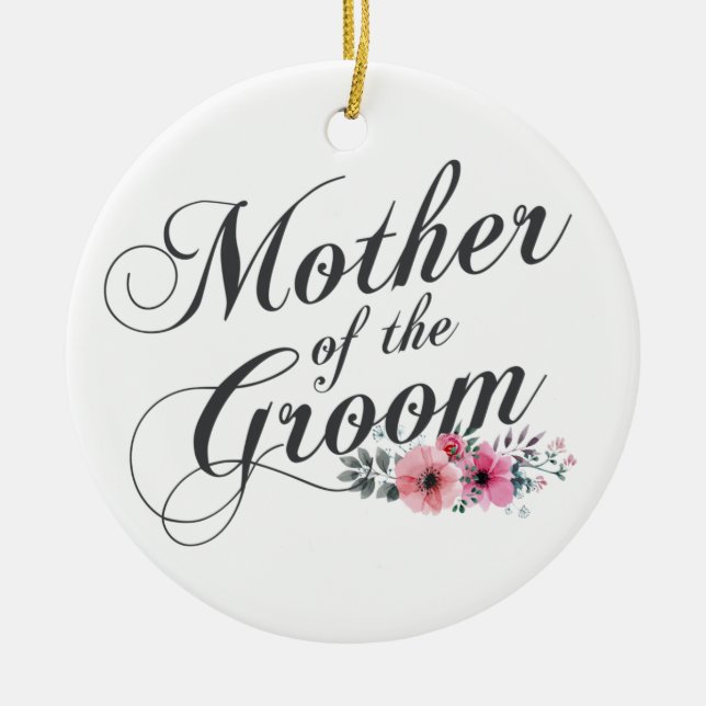 Simple madre del Boda Groom | Ornamento (Frente)