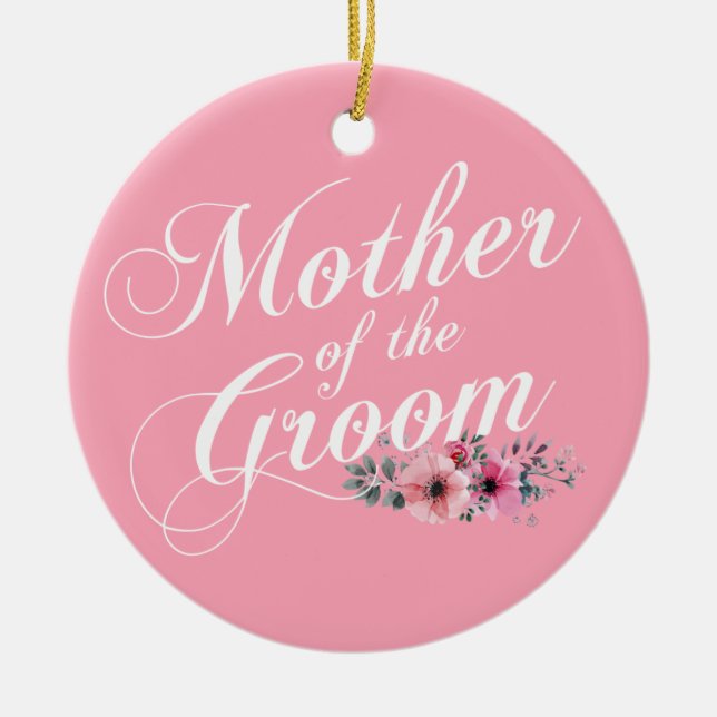 Simple madre del Boda Groom | Ornamento (Frente)