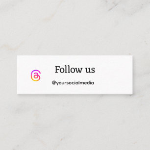 simple medio social síguenos añadir tarjeta de vis