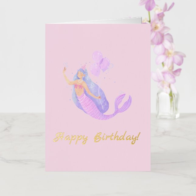 Simple Mermaid Birday Pink (Orquídea)