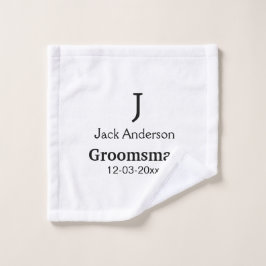 SIMPLE MINIMAL añada tu nombre personalizado groom