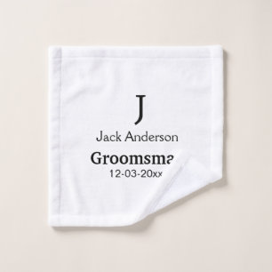 SIMPLE MINIMAL añada tu nombre personalizado groom