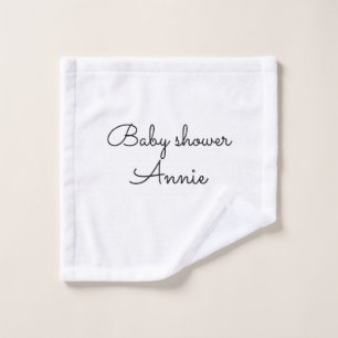 simple minimal añade tu nombre texto baby shower t