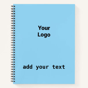 simple minimal añade tu texto monograma cuaderno f