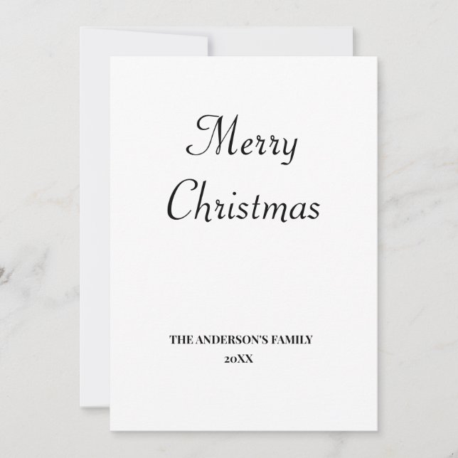 simple minimal añade tu texto navidad personaliza (Anverso)