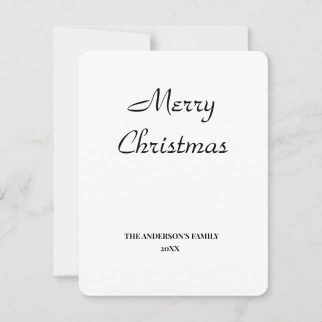 simple minimal añade tu texto navidad personaliza (Anverso)