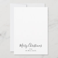 Simple Minimalista Black White Feliz Navidad