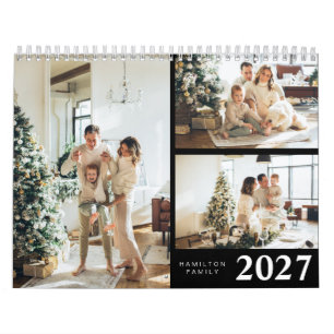 Simple Minimalista Calendario Personalizado de Fot
