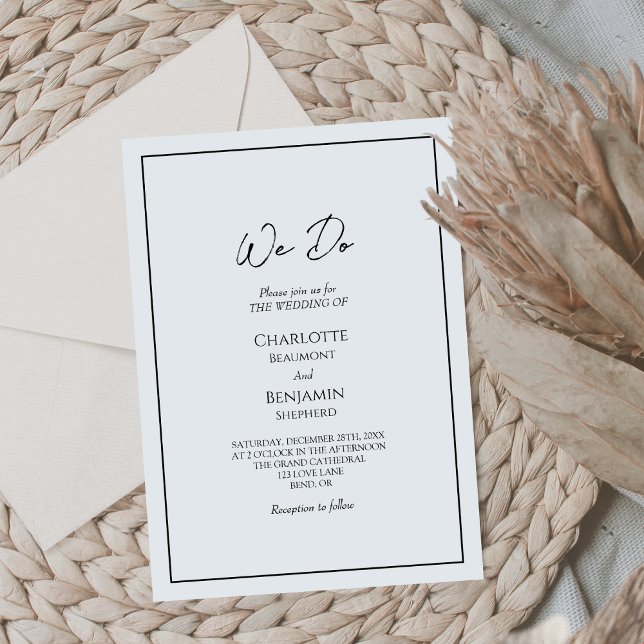 Simple Minimalista Hacemos Invitación Matrimonial (Subido por el creador)