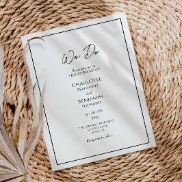 Simple Minimalista moderno Hacemos Invitación Matr