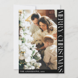 Simple Minimalista tarjeta navideña para navidad