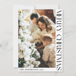 Simple Minimalista tarjeta navideña para navidad