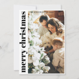 Simple Minimalista tarjeta navideña para navidad