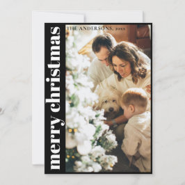 Simple Minimalista tarjeta navideña para navidad