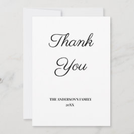 simple mínimo añadir el texto gracias tarjeta