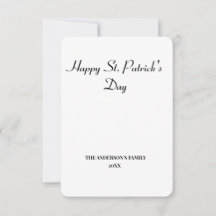 simple mínimo añadir el texto sst. patricks tarjet