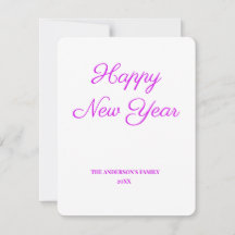 simple mínimo añadir el texto tarjeta de año nuevo