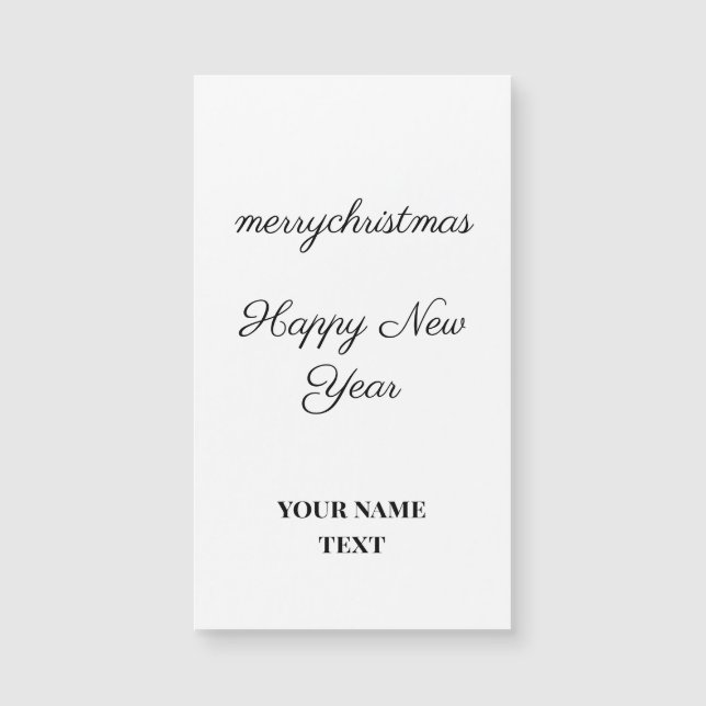 simple mínimo añadir el texto tarjeta de año nuevo (Anverso)